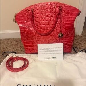 Brahmin Large Duxbury Satchel Petal Melbourne, Gently Used